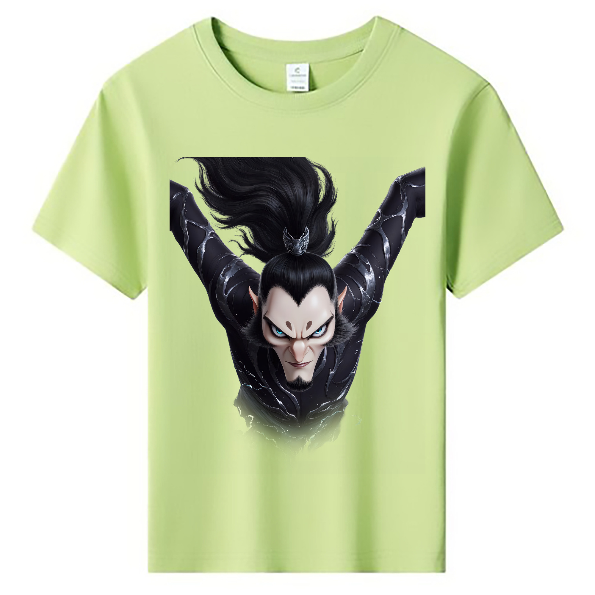 （画像用） Ne Zha 2 ナタ 魔童の大暴れ 綿100％キッズTシャツ（フロントプリント）